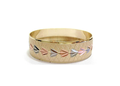 3 Tone Plated | Diamond Cut Bangles